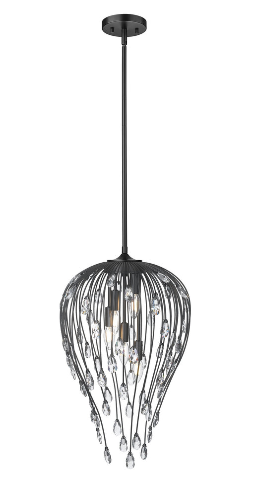 Z-Lite - 1957P15-MB - Five Light Pendant - Gabriella - Matte Black