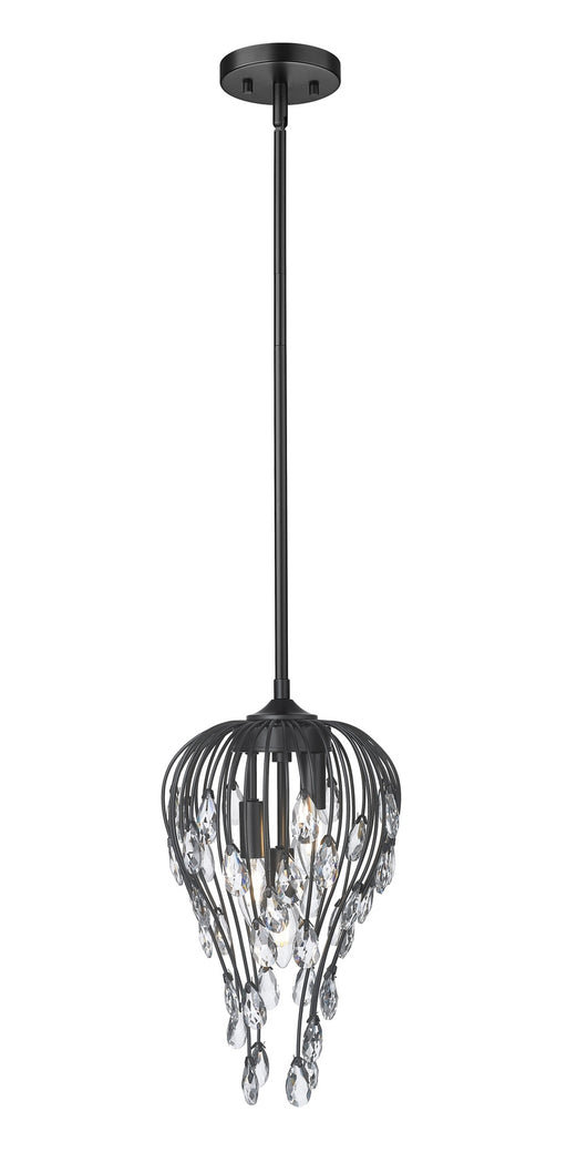 Z-Lite - 1957P9-MB - Three Light Pendant - Gabriella - Matte Black