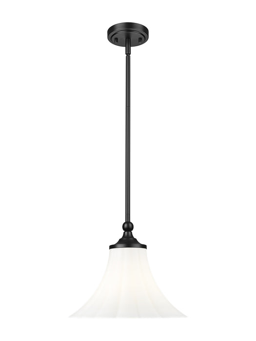 Z-Lite - 1958P12-MB - One Light Pendant - Fleur - Matte Black