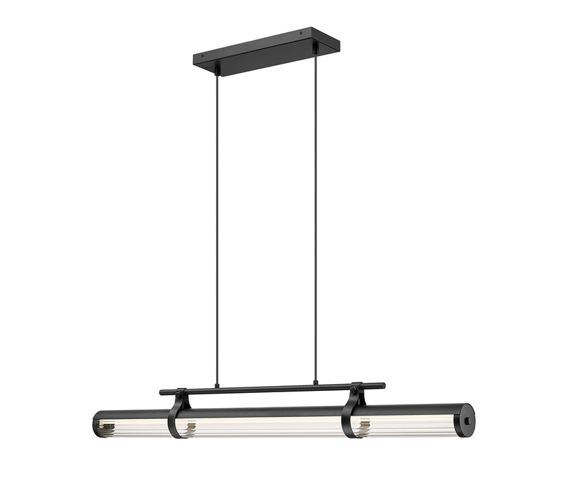 Z-Lite - 1959-44L-MB-LED - LED Linear Chandelier - Benoit - Matte Black