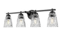 Z-Lite - 1960-4V-MB - Four Light Vanity - Andree - Matte Black