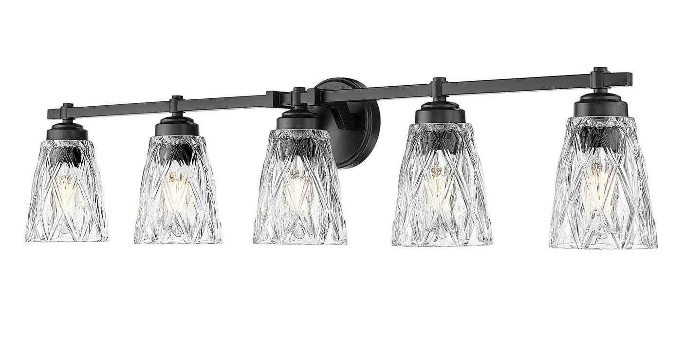 Z-Lite - 1960-5V-MB - Five Light Vanity - Andree - Matte Black