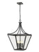 Z-Lite - 1961-4C-IO - Four Light Chandelier - Montalcino - Iron Ore