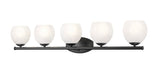 Z-Lite - 1963-5V-MB - Five Light Vanity - Colette - Matte Black