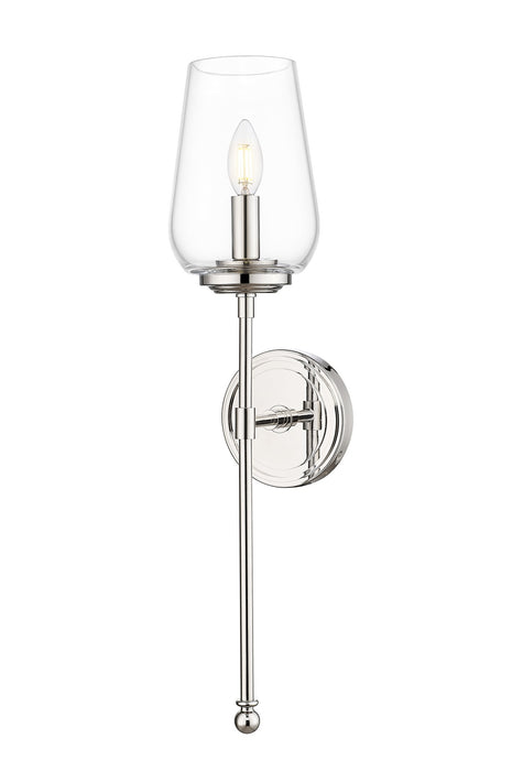 Z-Lite - 2012-1S-PN - One Light Wall Sconce - Dominique - Polished Nickel