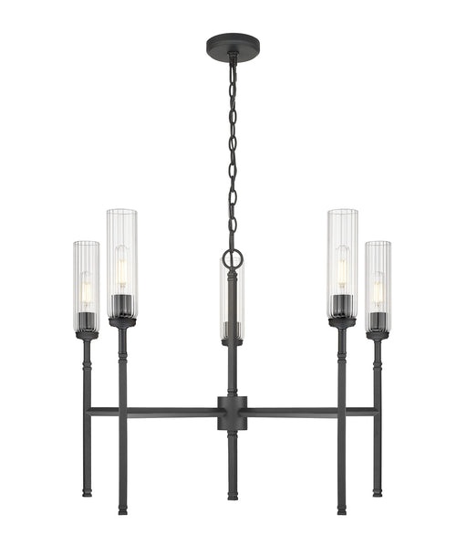 Z-Lite - 3047-5MB - Five Light Chandelier - Esme - Matte Black