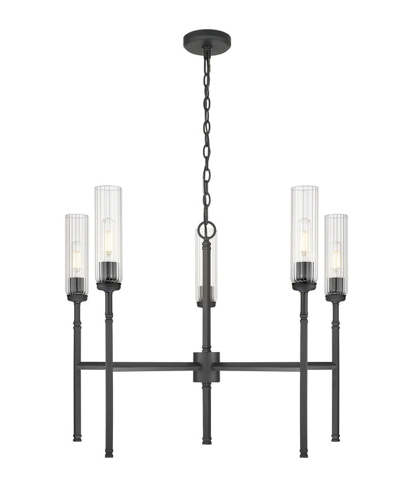 Z-Lite - 3047-5MB - Five Light Chandelier - Esme - Matte Black