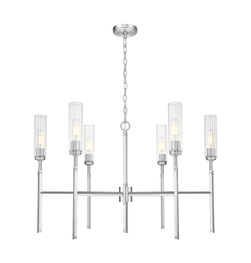 Z-Lite - 3047-6BN - Six Light Chandelier - Esme - Brushed Nickel
