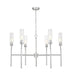 Z-Lite - 3047-6BN - Six Light Chandelier - Esme - Brushed Nickel