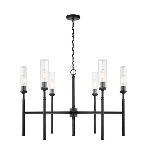 Z-Lite - 3047-6MB - Six Light Chandelier - Esme - Matte Black