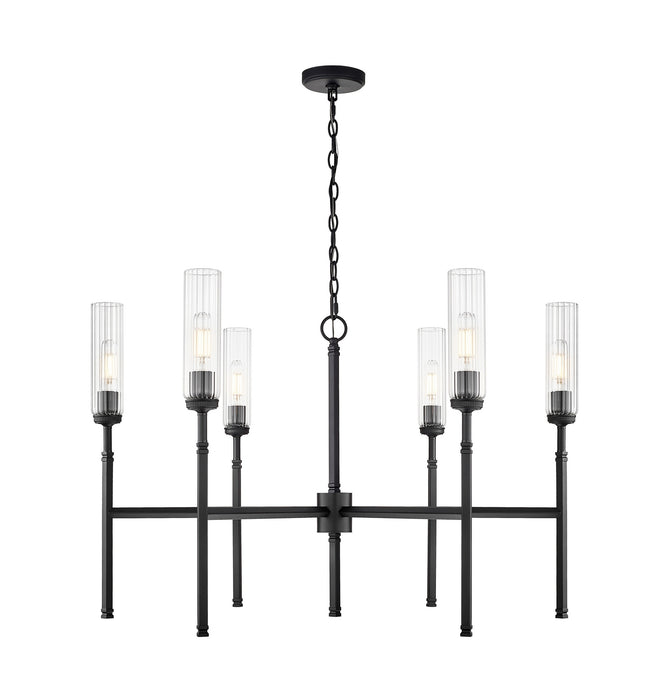Z-Lite - 3047-6MB - Six Light Chandelier - Esme - Matte Black