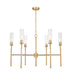 Z-Lite - 3047-6MGLD - Six Light Chandelier - Esme - Modern Gold