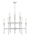 Z-Lite - 3047-9BN - Nine Light Chandelier - Esme - Brushed Nickel