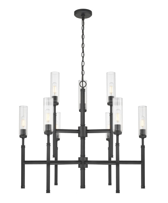 Z-Lite - 3047-9MB - Nine Light Chandelier - Esme - Matte Black