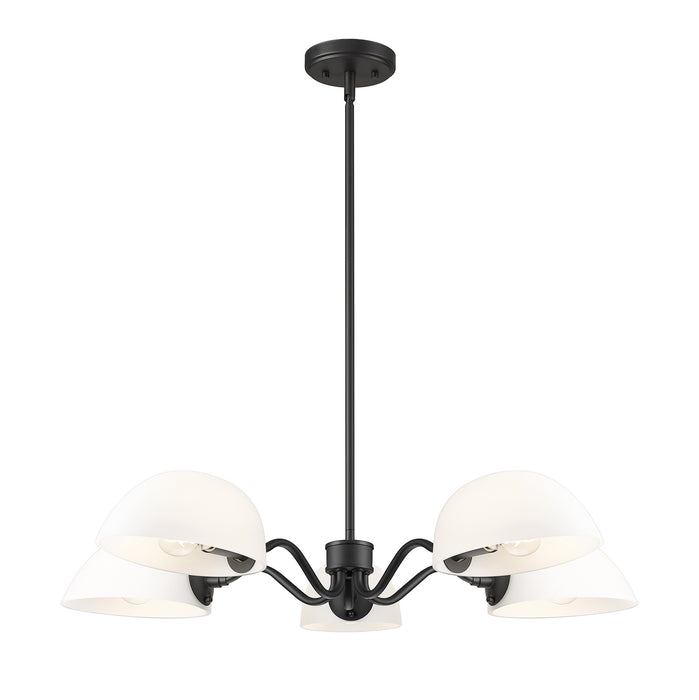 Z-Lite - 3048-5MB - Five Light Chandelier - Breton - Matte Black
