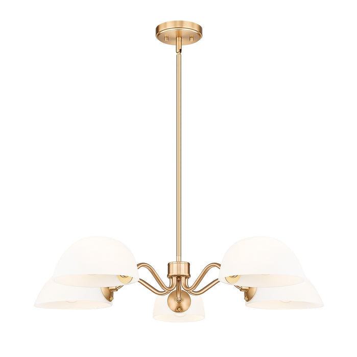 Z-Lite - 3048-5MGLD - Five Light Chandelier - Breton - Modern Gold