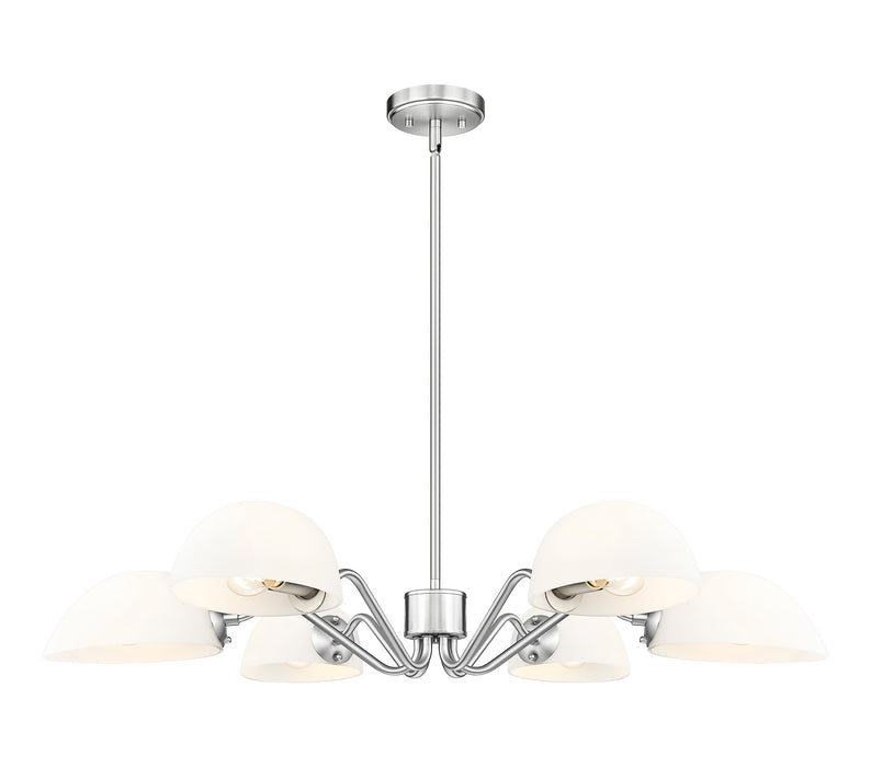 Z-Lite - 3048-6BN - Six Light Chandelier - Breton - Brushed Nickel