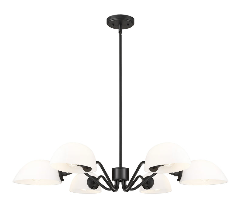 Z-Lite - 3048-6MB - Six Light Chandelier - Breton - Matte Black