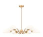 Z-Lite - 3048-6MGLD - Six Light Chandelier - Breton - Modern Gold