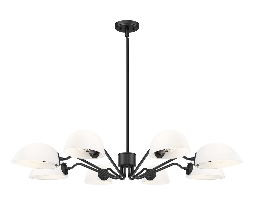 Z-Lite - 3048-8MB - Eight Light Chandelier - Breton - Matte Black