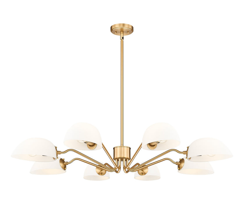 Z-Lite - 3048-8MGLD - Eight Light Chandelier - Breton - Modern Gold
