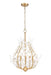 Z-Lite - 353-24MGLD - Five Light Chandelier - Claudine - Modern Gold
