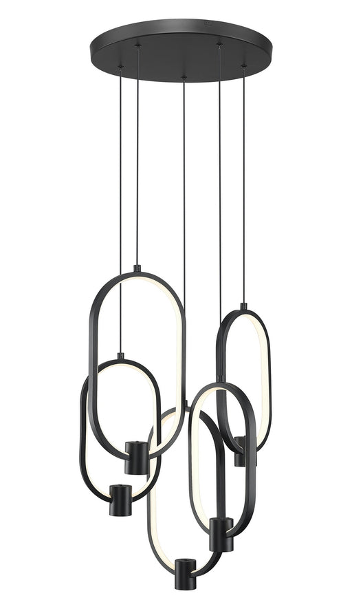 Z-Lite - 4101-5MB-LED - LED Chandelier - Saros - Matte Black