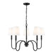 Z-Lite - 4505-5MB - Five Light Chandelier - Jisele - Matte Black