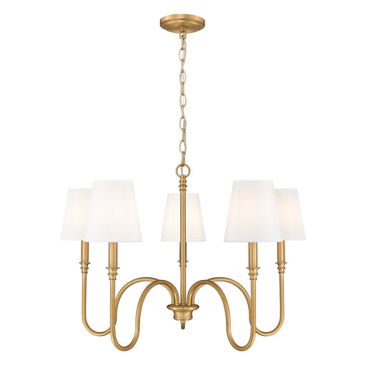 Z-Lite - 4505-5RB - Five Light Chandelier - Jisele - Rubbed Brass