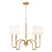 Z-Lite - 4505-5RB - Five Light Chandelier - Jisele - Rubbed Brass