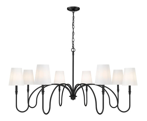 Z-Lite - 4505-8MB - Eight Light Chandelier - Jisele - Matte Black