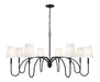 Z-Lite - 4505-8MB - Eight Light Chandelier - Jisele - Matte Black