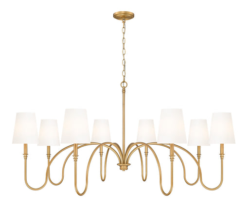 Z-Lite - 4505-8RB - Eight Light Chandelier - Jisele - Rubbed Brass