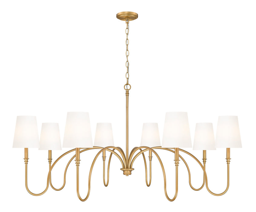 Z-Lite - 4505-8RB - Eight Light Chandelier - Jisele - Rubbed Brass
