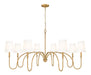 Z-Lite - 4505-8RB - Eight Light Chandelier - Jisele - Rubbed Brass