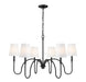 Z-Lite - 4505-6MB - Six Light Chandelier - Jisele - Matte Black