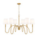 Z-Lite - 4505-6RB - Six Light Chandelier - Jisele - Rubbed Brass