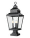 Z-Lite - 5029PHBS-SQPM-BK - Three Light Outdoor Pier Mount - Raphael - Sand Black