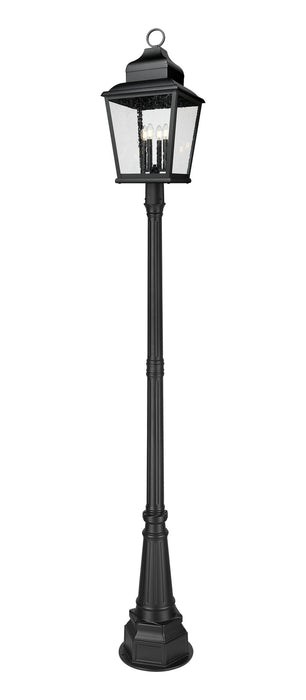 Z-Lite - 5029PHXLR-564P-BK - Four Light Outdoor Post Mount - Raphael - Sand Black