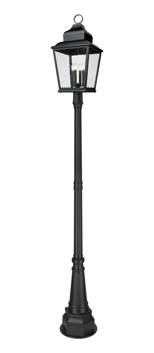Z-Lite - 5029PHXLR-564P-BK - Four Light Outdoor Post Mount - Raphael - Sand Black