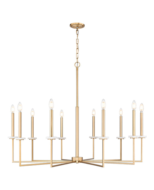 Z-Lite - 6100-10MGLD - Ten Light Chandelier - Gaultier - Modern Gold