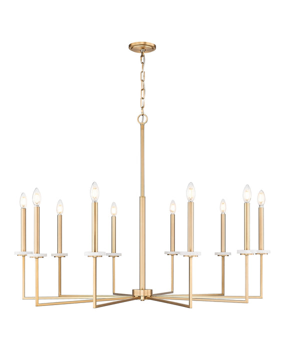 Z-Lite - 6100-10MGLD - Ten Light Chandelier - Gaultier - Modern Gold