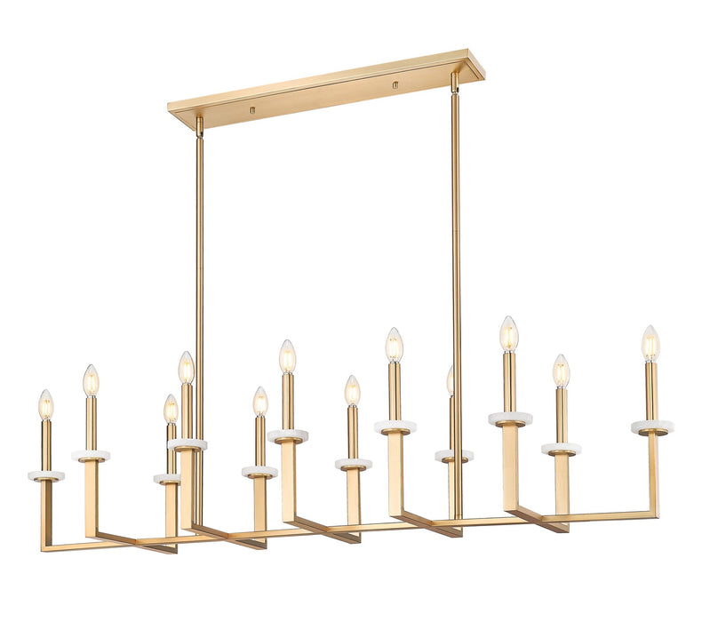 Z-Lite - 6100-12L-MGLD - 12 Light Linear Chandelier - Gaultier - Modern Gold