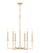 Z-Lite - 6100-6MGLD - Six Light Chandelier - Gaultier - Modern Gold