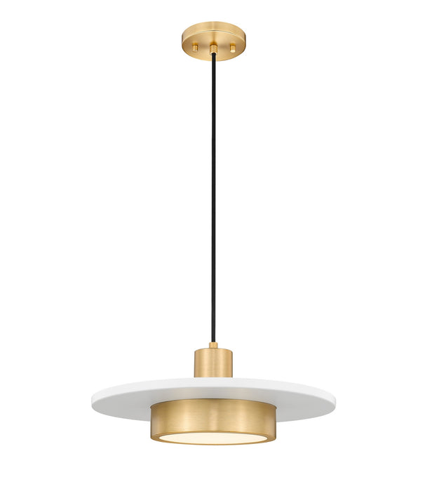 Z-Lite - 829P16-MW-MGLD-LED - LED Pendant - Ludo - Matte White + Modern Gold