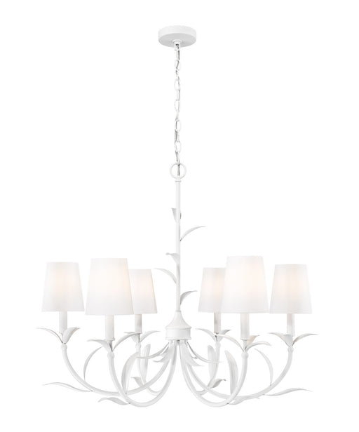 Z-Lite - 830-31TXWH - Six Light Chandelier - Aslin - Textured White