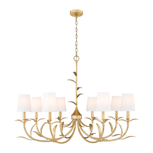 Z-Lite - 830-42GLF - Eight Light Chandelier - Aslin - Gold Leaf