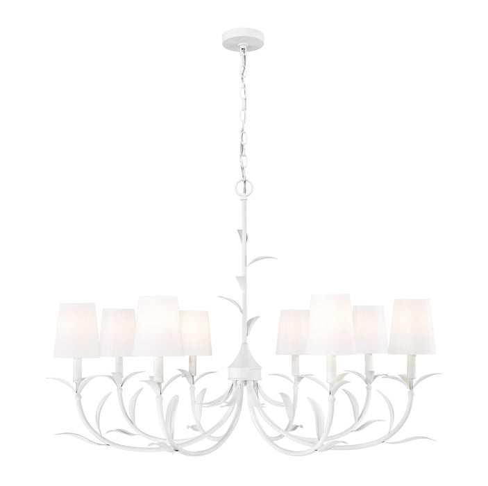 Z-Lite - 830-42TXWH - Eight Light Chandelier - Aslin - Textured White