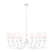 Z-Lite - 830-42TXWH - Eight Light Chandelier - Aslin - Textured White