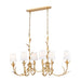 Z-Lite - 830-44L-GLF - Six Light Linear Chandelier - Aslin - Gold Leaf